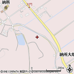 佐賀県多久市東多久町（納所大畑）周辺の地図