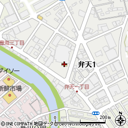 セブンイレブン大分弁天店周辺の地図