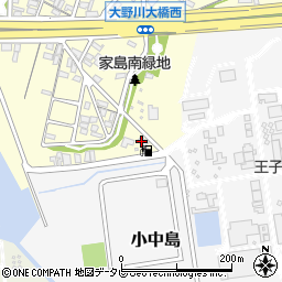 大分王子紙業株式会社周辺の地図