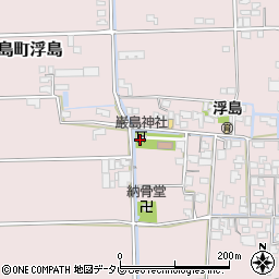 巌島神社周辺の地図