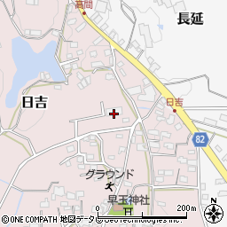 福岡県八女郡広川町日吉475-1周辺の地図