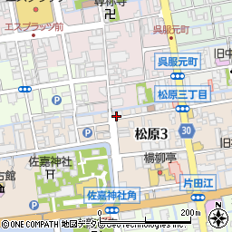 深川製磁株式会社　佐賀店周辺の地図