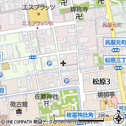 佐賀県佐賀市中央本町10周辺の地図