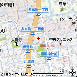佐賀県佐賀市多布施1丁目1周辺の地図