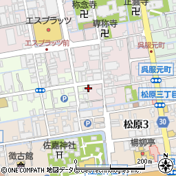 佐賀県佐賀市呉服元町1-1周辺の地図