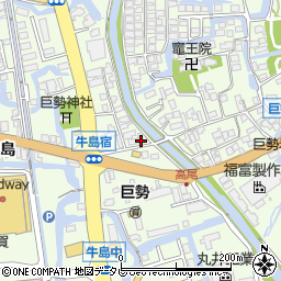 佐賀県佐賀市巨勢町牛島2周辺の地図