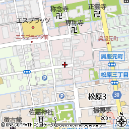 佐賀県佐賀市呉服元町2-28周辺の地図