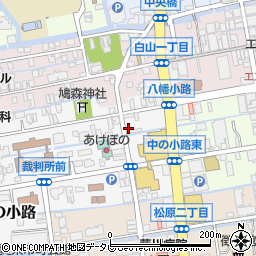 佐賀県佐賀市八幡小路1-2周辺の地図