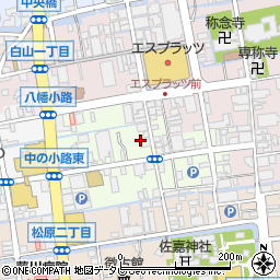 佐賀県佐賀市中央本町周辺の地図