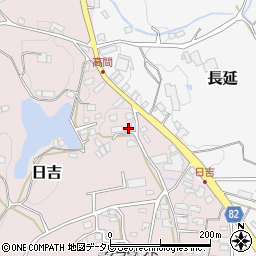 福岡県八女郡広川町日吉490-4周辺の地図