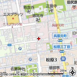 佐賀県佐賀市呉服元町7-5周辺の地図