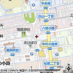佐賀県佐賀市八幡小路1-5周辺の地図