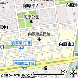 向原東公民館周辺の地図