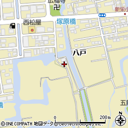 佐賀県佐賀市鍋島町八戸1681周辺の地図