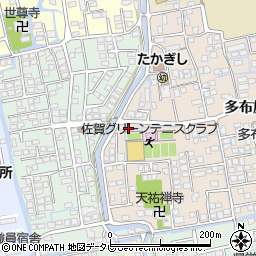 佐賀県佐賀市多布施3丁目13-45周辺の地図