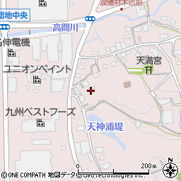 福岡県八女郡広川町日吉708周辺の地図