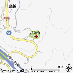 八坂寺周辺の地図