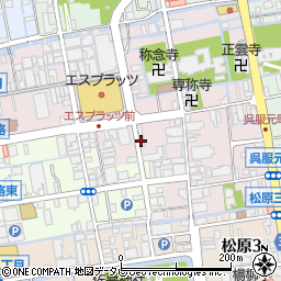 佐賀県佐賀市呉服元町2-4周辺の地図