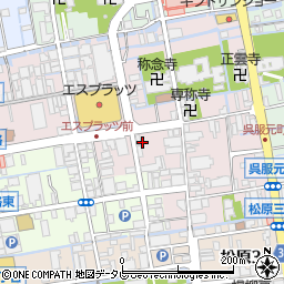 ゆうたま２呉服元町駐車場周辺の地図