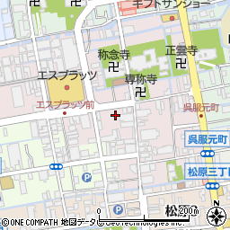 佐賀県佐賀市呉服元町2-12周辺の地図