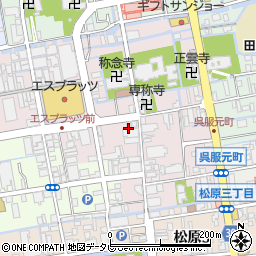 佐賀県佐賀市呉服元町2-14周辺の地図