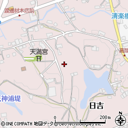 福岡県八女郡広川町日吉500-1周辺の地図