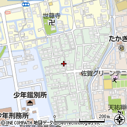 佐賀県佐賀市中折町周辺の地図