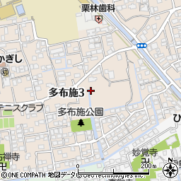 佐賀県佐賀市多布施3丁目周辺の地図