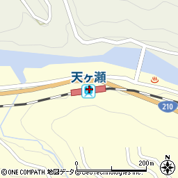 天ケ瀬駅周辺の地図