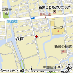 佐賀県佐賀市鍋島町八戸1252-2周辺の地図