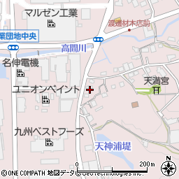 福岡県八女郡広川町日吉721周辺の地図