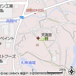 福岡県八女郡広川町日吉701周辺の地図