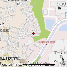 福岡県八女郡広川町日吉1404周辺の地図