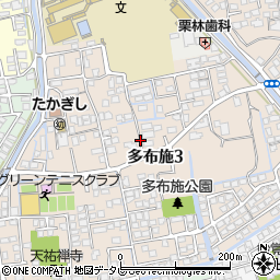 佐賀県佐賀市多布施3丁目8周辺の地図