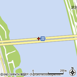 大野川大橋周辺の地図