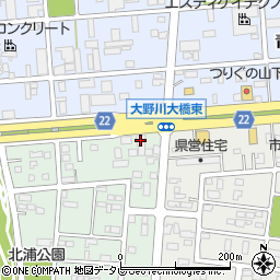 古手川産業株式会社大分事務所周辺の地図