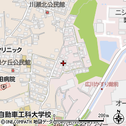 福岡県八女郡広川町日吉1408-27周辺の地図