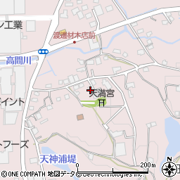 福岡県八女郡広川町日吉751-2周辺の地図