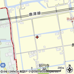 佐賀県小城市三日月町金田47-3周辺の地図