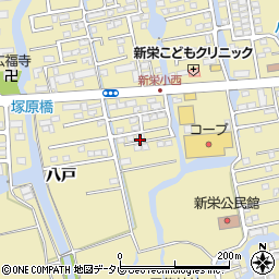 佐賀県佐賀市鍋島町八戸1246-8周辺の地図