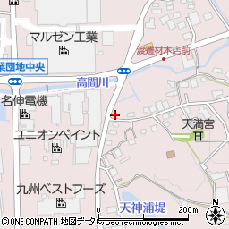 福岡県八女郡広川町日吉722-1周辺の地図