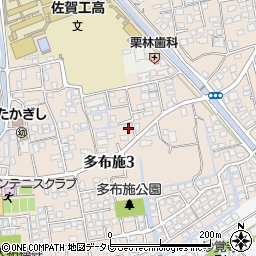 佐賀県佐賀市多布施3丁目8-39周辺の地図