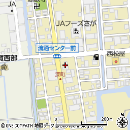 ローソン佐賀鍋島流通センター前店周辺の地図