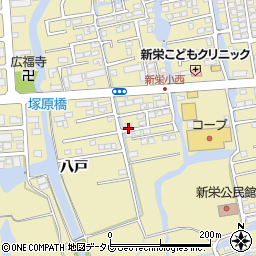 佐賀県佐賀市鍋島町八戸1246-5周辺の地図