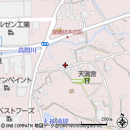 福岡県八女郡広川町日吉747周辺の地図