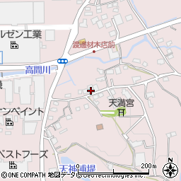 福岡県八女郡広川町日吉747周辺の地図