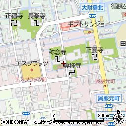 佐賀県佐賀市呉服元町周辺の地図