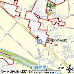 福岡県久留米市荒木町藤田350周辺の地図