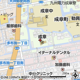 佐賀県佐賀市成章町周辺の地図