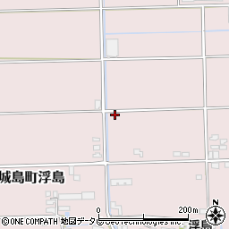 福岡県久留米市城島町浮島周辺の地図
